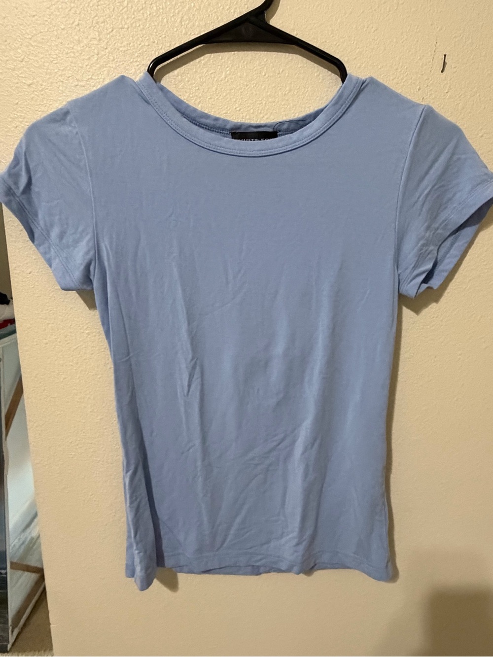 White Fox Boutique Light Blue Short Sleeve Crew Tee